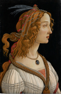 Figure allégorique dite La Belle Simonetta, vers 1485, tempera et huile sur bois de peuplier, Francfort-sur-le-Main, Städel Museum, CC BY-SA 4.0 Städel Museum, Frankfurt