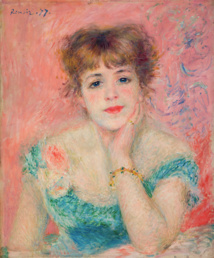 Renoir, Portrait de Jeanne Savary, 1877, Musée Pouchkine Moscou © Adagp, Paris 2021