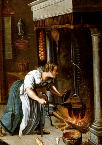 Jos Goemaer, Le Christ chez Marthe et Marie, env. 1600, détail