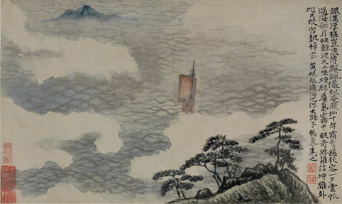 Zhu Ruoji (1642-1707), dit Shitao - Peintures d’après les poèmes de Huang Yanlü (feuille n°9), daté 1701-1702 © Musée d’art de Hong Kong