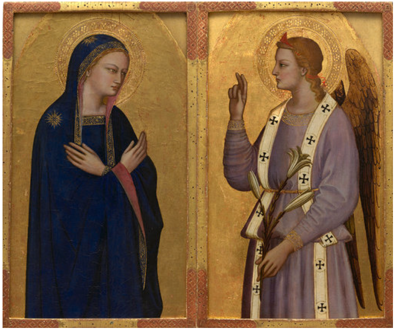 Nardo di Cione,  L’Annonciation, vers 1350-1355, Collection Alana, Newark, DE, États-Unis, Photo : © Allison Chipak