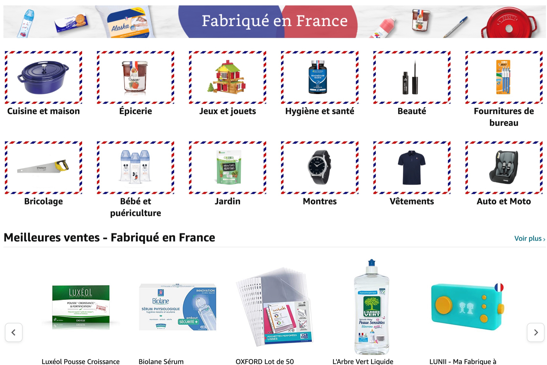 Amazon crée une boutique "Fabriqué en France"