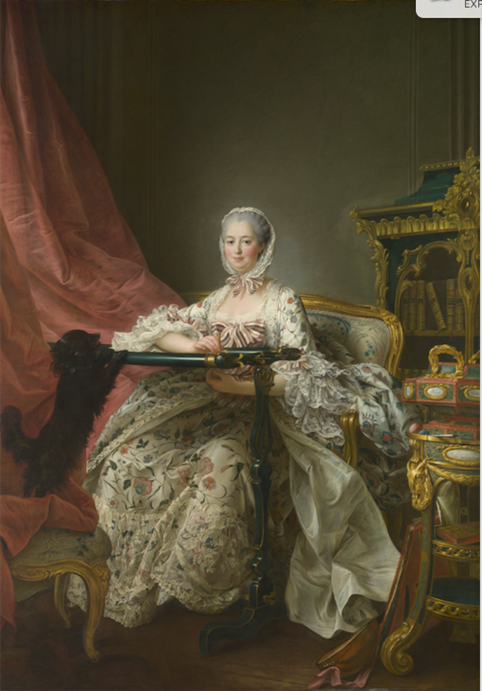 Hubert Drouais, Madame de Pompadour à son métier à broder ©musée du Louvre