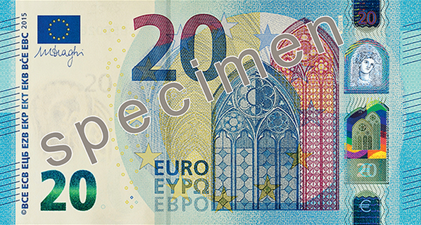 Argent : la BCE dévoile le nouveau billet de 20 euros