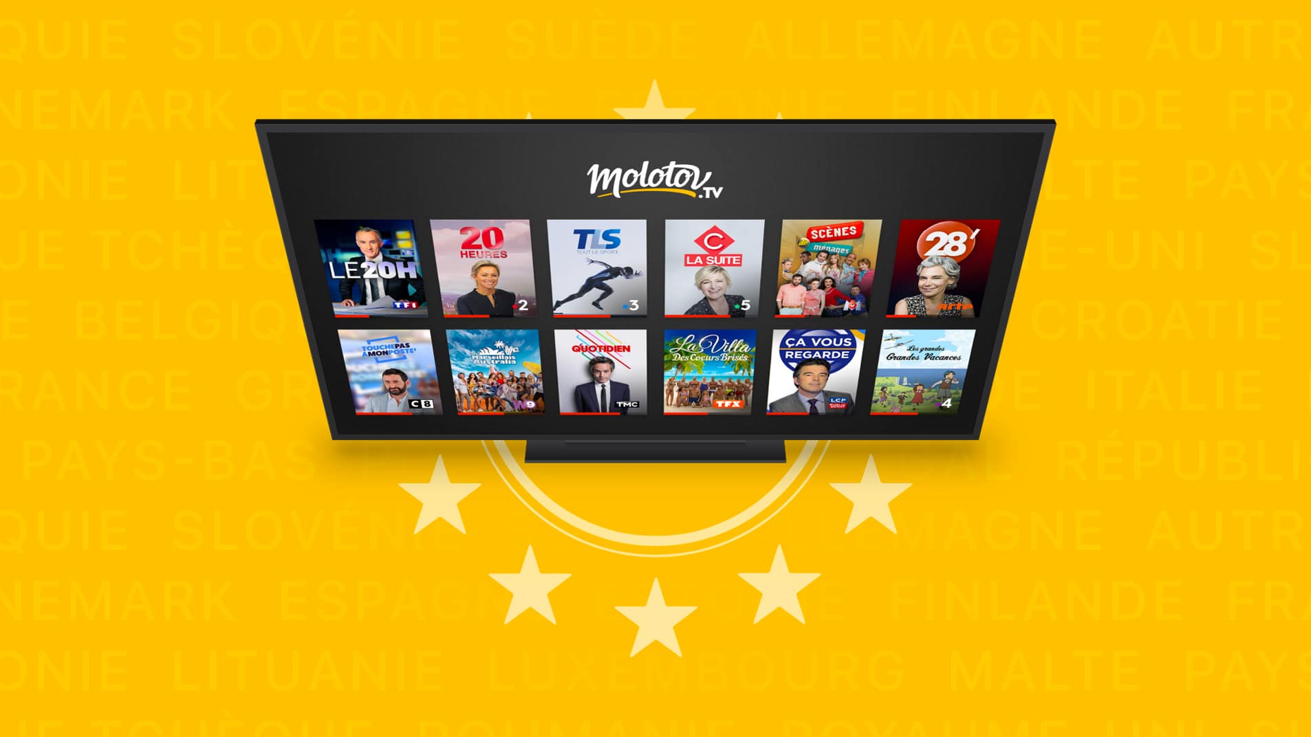 Le service de télévision en ligne Molotov accessible depuis l'Union européenne