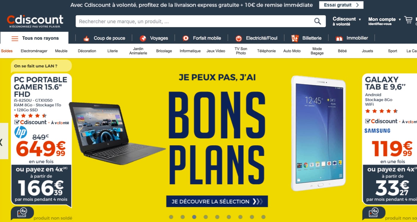 Cdiscount, solide leader du e-commerce français, derrière Amazon