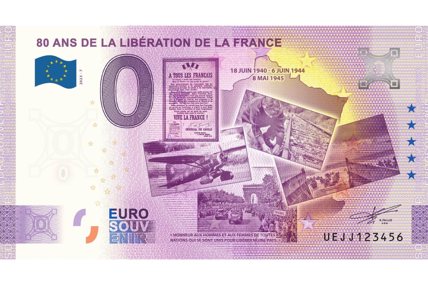 Des billets de zéro euro pour commémorer le Débarquement