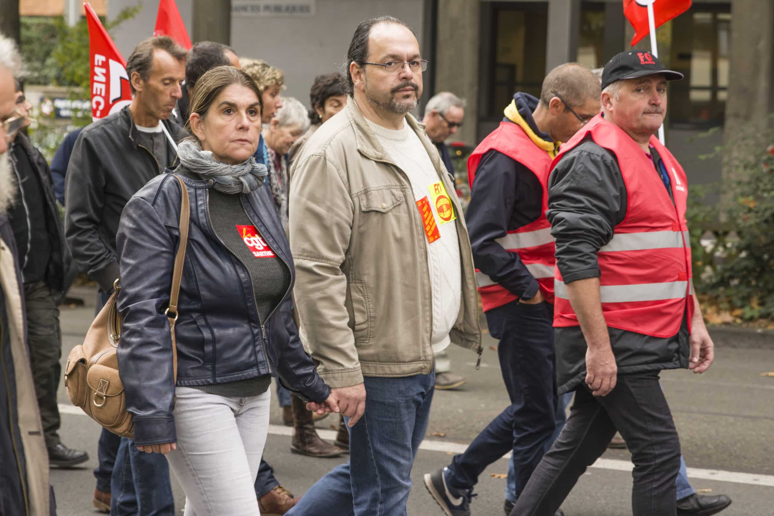 Le,mans,,france, ,october,10,,2017:,people,demonstrate,during