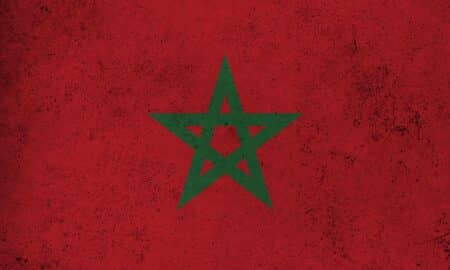 Abstract,grunge,textured,vintage,flag,of,morocco