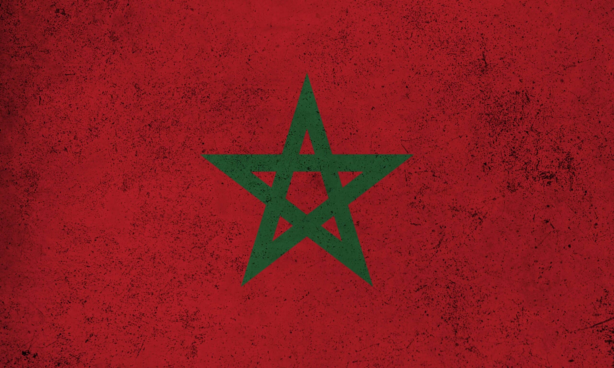 Abstract,grunge,textured,vintage,flag,of,morocco